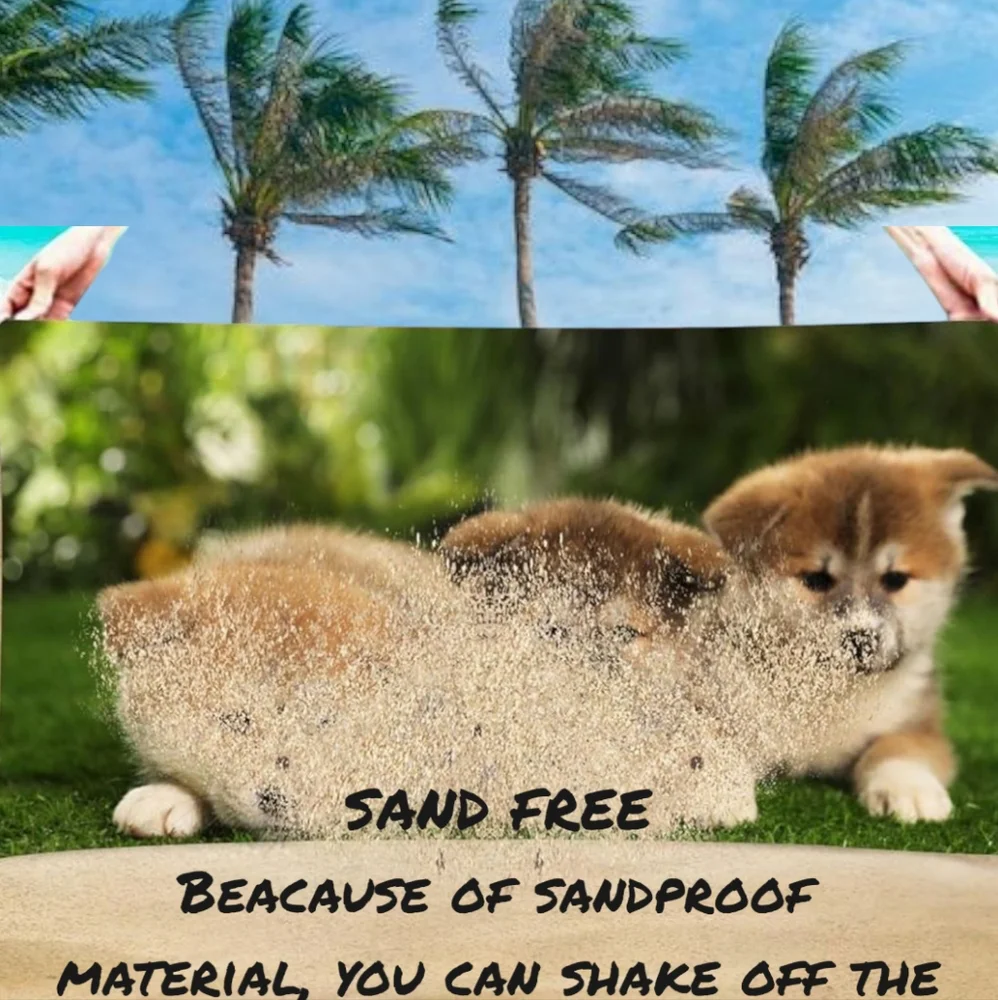 👣4/$20. Akita Puppies Beach Pool Towel. 55